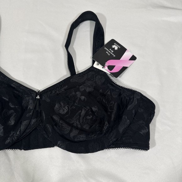 NWT Wacaol [ 42C US ] Awareness Underwire Bra in‎ Black #5700 - Picture 5 of 12